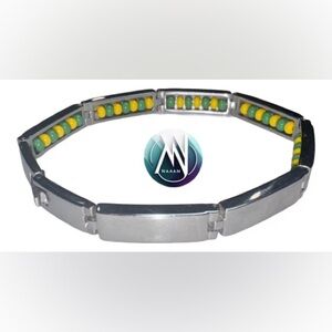 Stainless steel ilde deOrula Bracelet (Czech Beads) yoruba religion africana